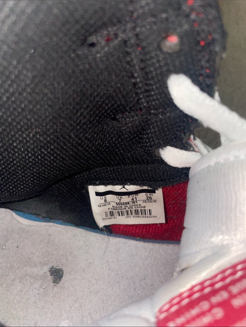 Nike 2015 Miles Morales “Spiderman” White/Red/Black Men's High Sneakers- No box - Picture 6 of 7